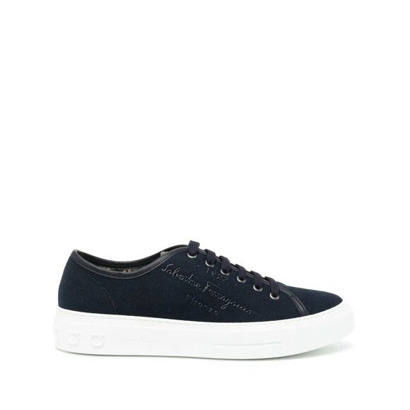 Ferragamo Borg Logo-Print Sneakers